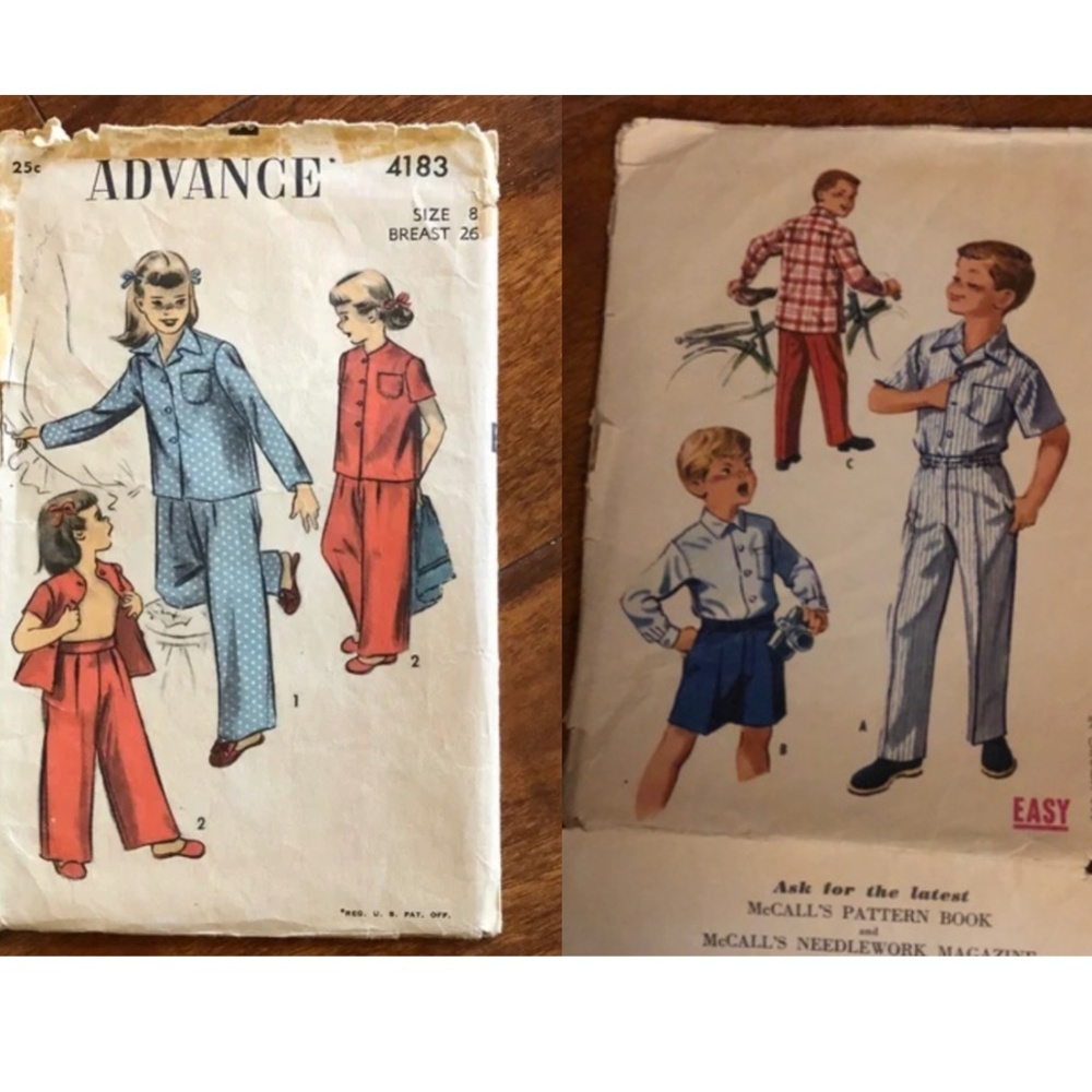 Boys and Girls Pajama Sewing Patterns
